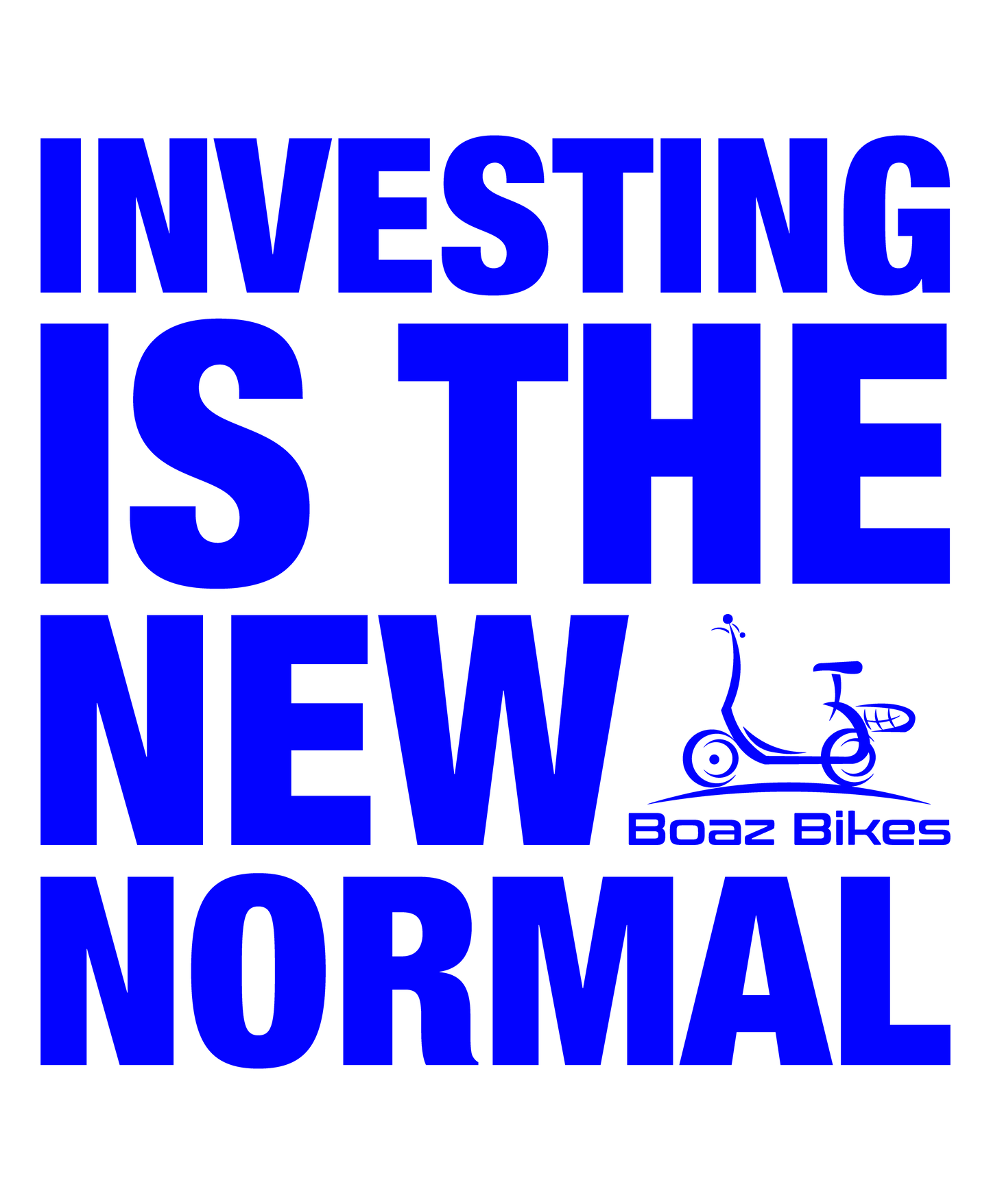 Investing is the New Normal Short Sleeve T-Shirt [White]