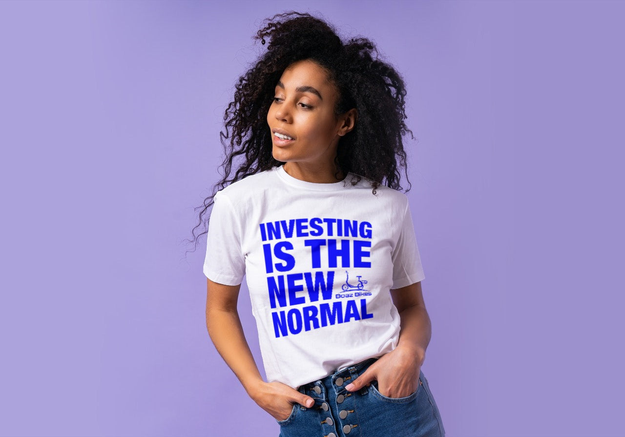 Investing is the New Normal Short Sleeve T-Shirt [White]